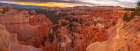 USA-Utah-Bryce Canyon National Park Panoramic of canyon at sunrise Art Print